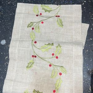 Christmas themed table runner 72 inches.